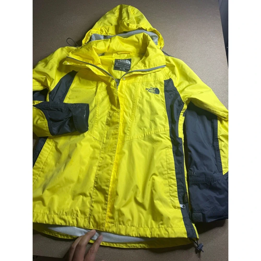 The‎ North Face Summit Series GORE-TEX Raintex Jacket Yellow Grey XL NP10311